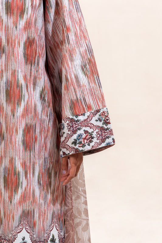 3 PIECE PRINTED LAWN SUIT-RUSTIC HAZE (UNSTITCHED)