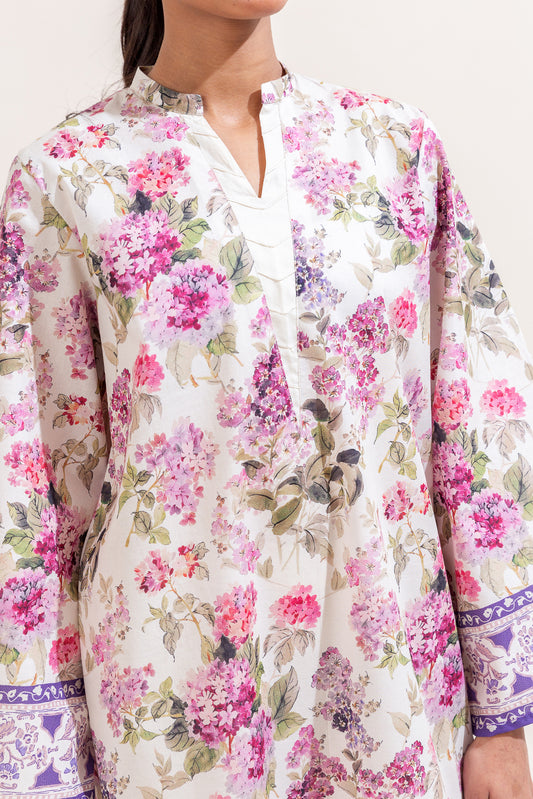 3 PIECE PRINTED LAWN SUIT-AMETHYST ORCHID (UNSTITCHED)
