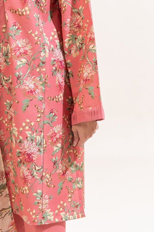 3 PIECE PRINTED LAWN SUIT-BLUSH AURA (UNSTITCHED)