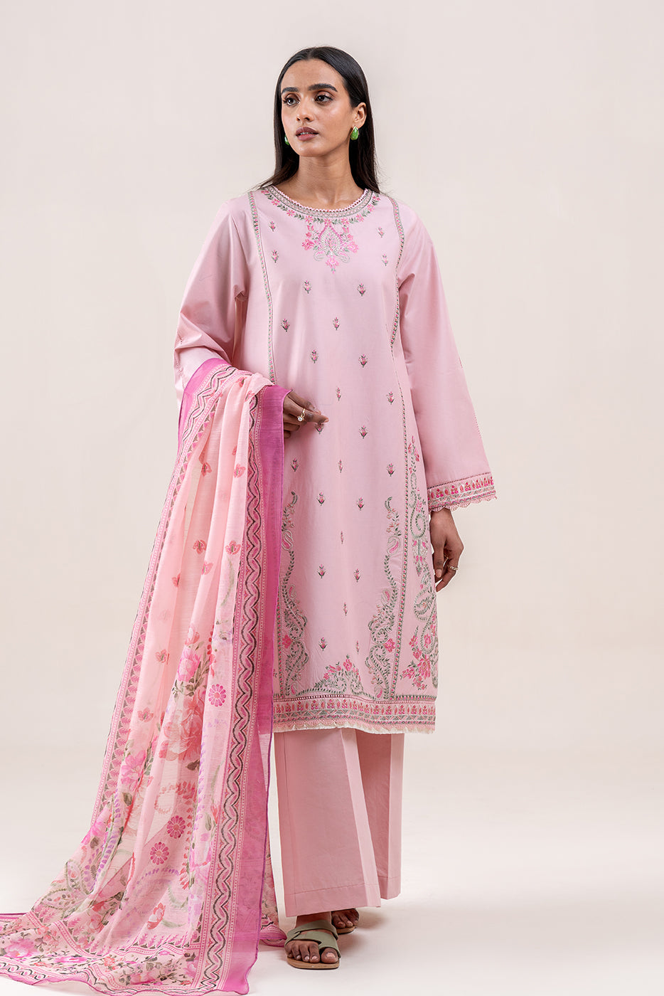 3 PIECE EMBROIDERED LAWN SUIT-CELESTIAL CHARM (UNSTITCHED)