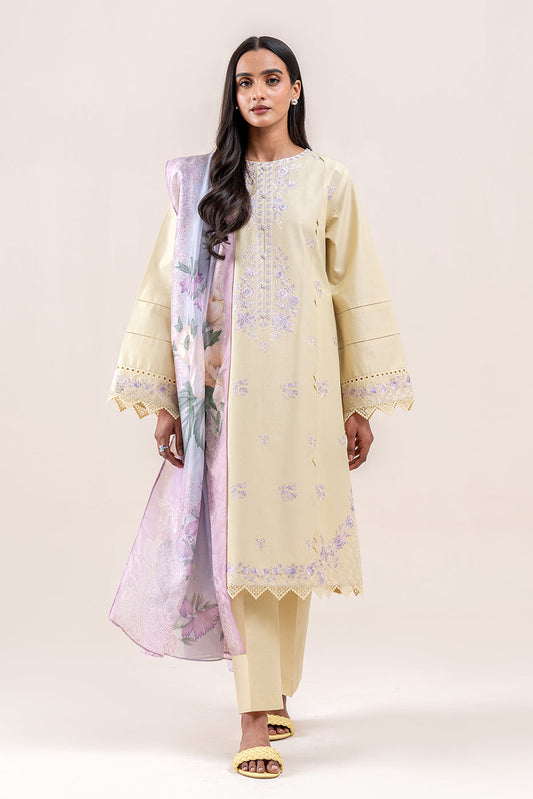 3 PIECE EMBROIDERED LAWN SUIT-SUGAR GLADE (UNSTITCHED)