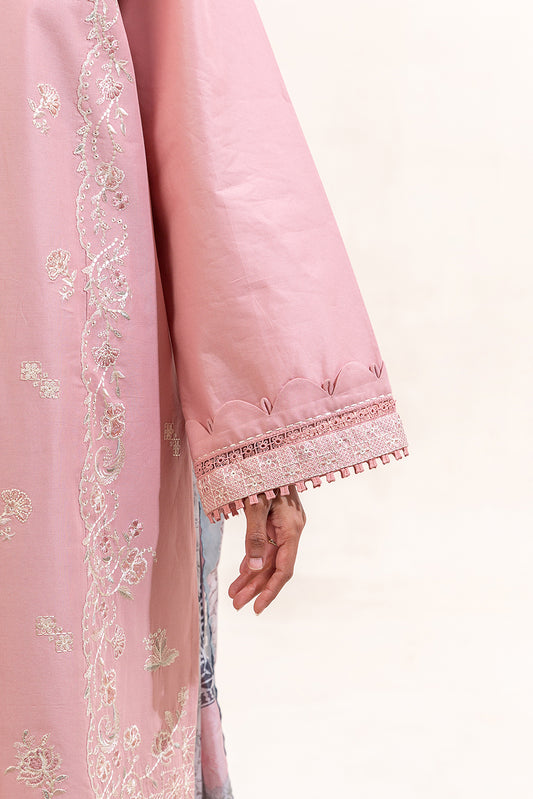 3 PIECE EMBROIDERED LAWN SUIT-BLUSH AURA (UNSTITCHED)