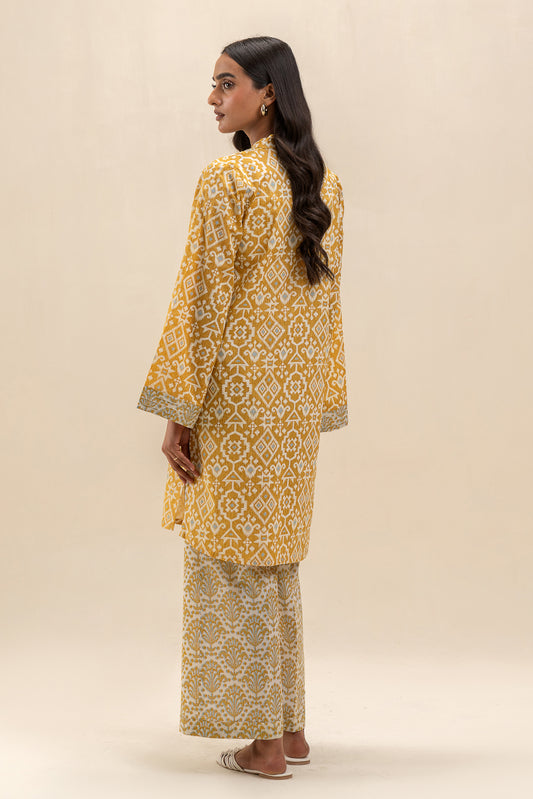 2 PIECE PRINTED LAWN SUIT-MEDALLION TALE (UNSTITCHED)