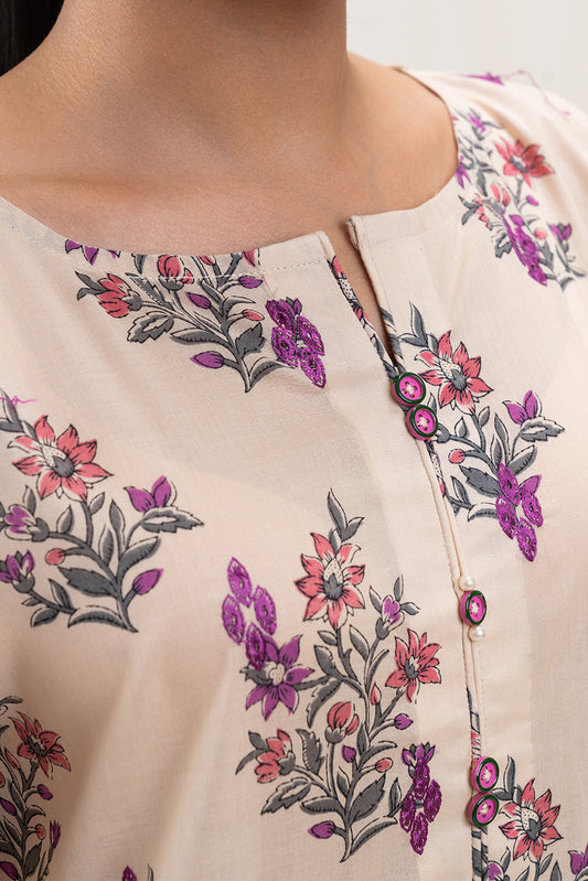 2 PIECE EMBROIDERED LAWN SUIT-IVORY AURA (UNSTITCHED)