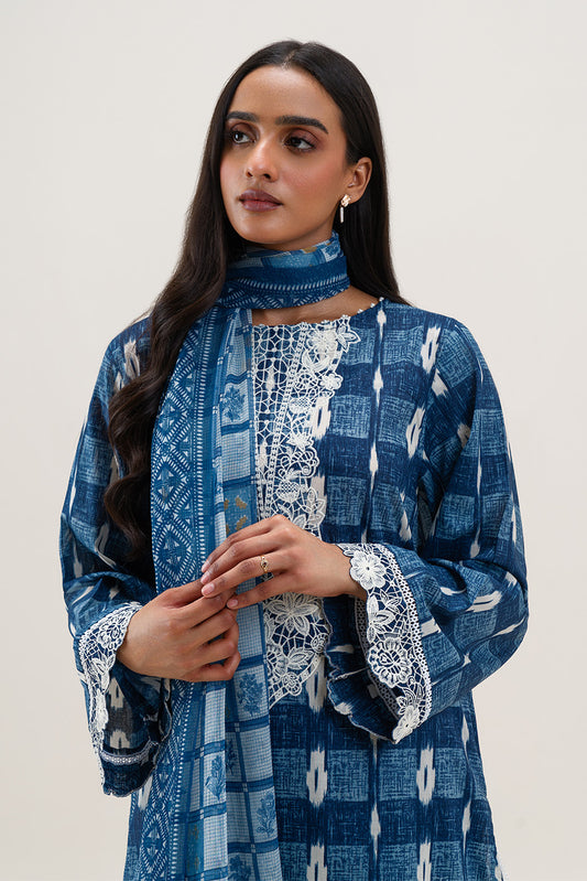 2 PIECE EMBROIDERED LAWN SUIT-AZURE ELEGANCE (UNSTITCHED)