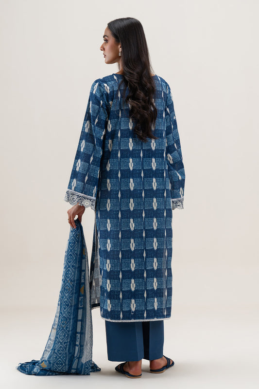 2 PIECE EMBROIDERED LAWN SUIT-AZURE ELEGANCE (UNSTITCHED)