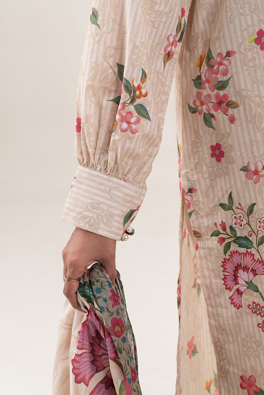 3 PIECE PRINTED LAWN SUIT-GARDENIA DUSK (UNSTITCHED)