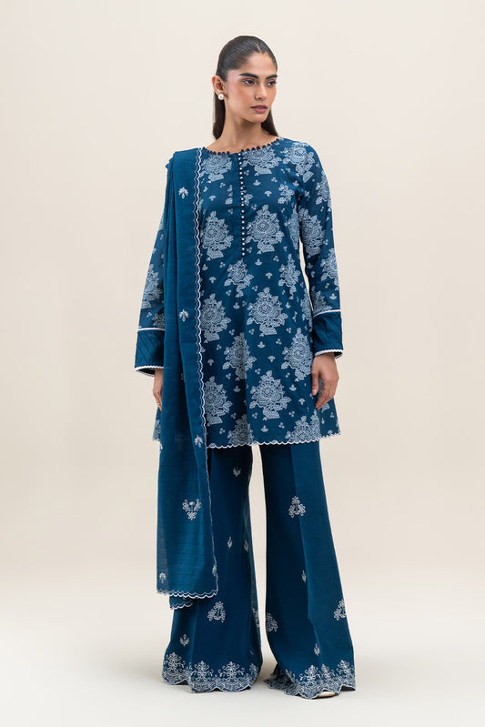 3 PIECE EMBROIDERED LAWN LAWN SUIT-MIDNIGHT DRAFT (UNSTITCHED)