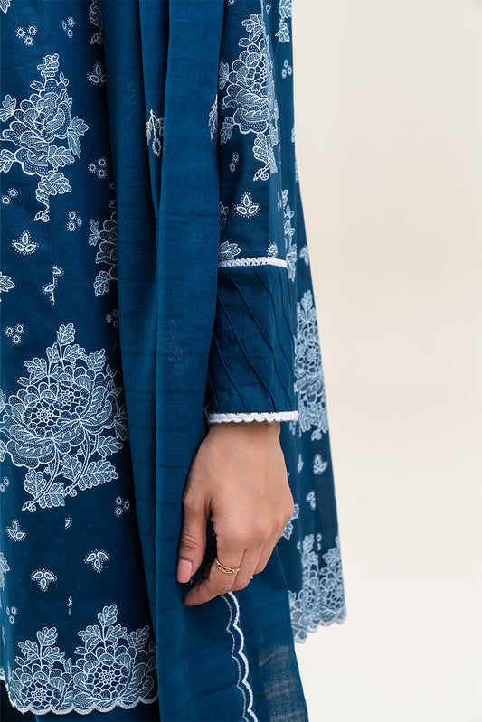3 PIECE EMBROIDERED LAWN LAWN SUIT-MIDNIGHT DRAFT (UNSTITCHED)