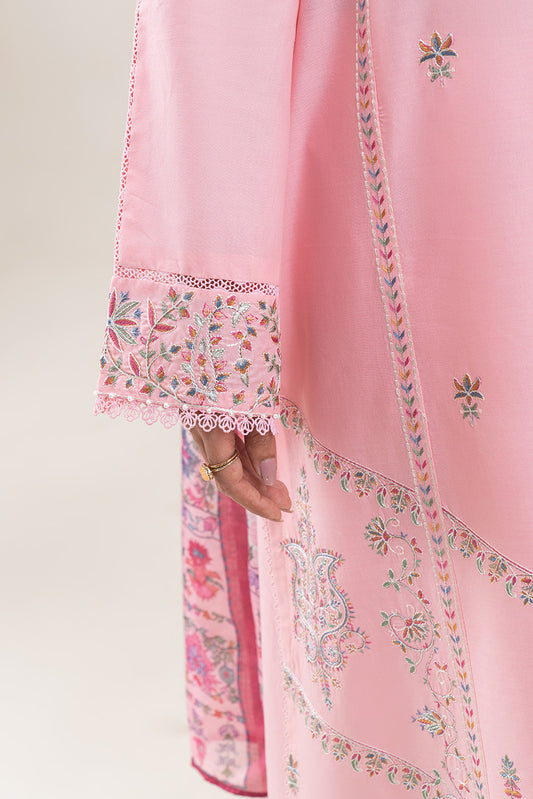 3 PIECE EMBROIDERED LAWN SUIT-BLUSH DEW (UNSTITCHED)