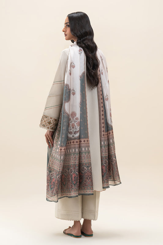 3 PIECE EMBROIDERED LAWN SUIT-ORNATE GEM (UNSTITCHED)
