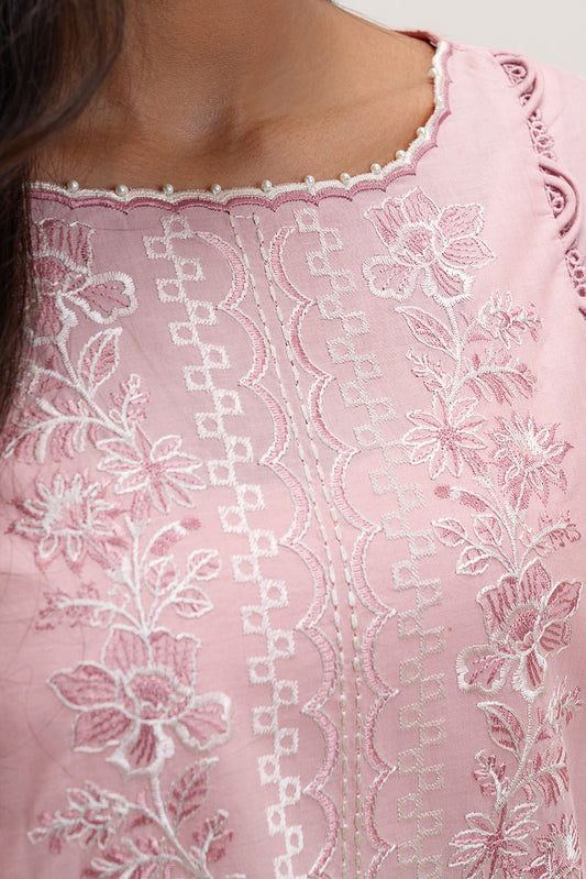 3 PIECE EMBROIDERED LAWN SUIT-BLUSH TINT (UNSTITCHED)