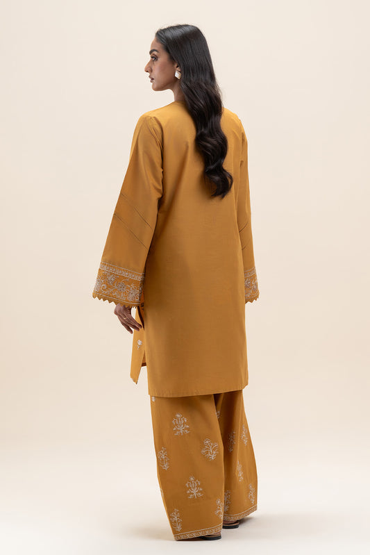 2 PIECE EMBROIDERED LAWN SUIT-CANARY AURA (UNSTITCHED)