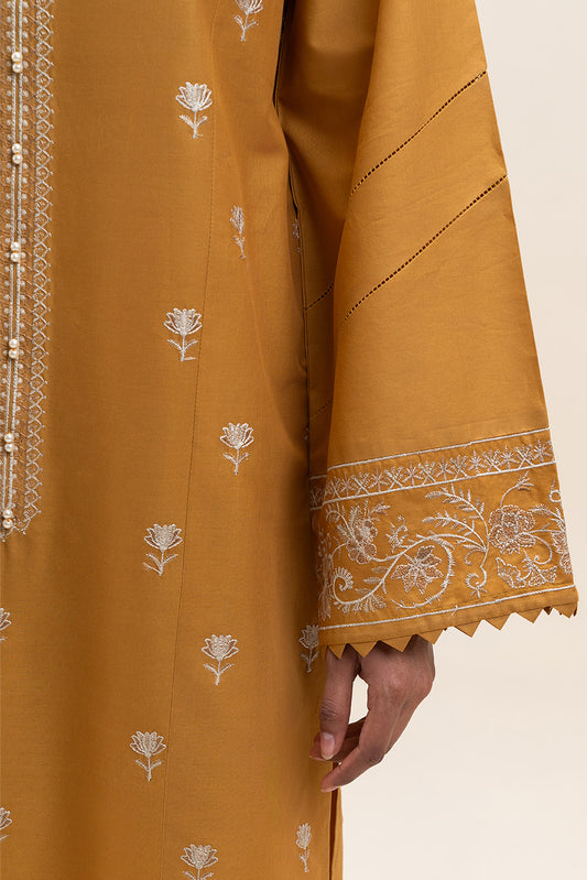 2 PIECE EMBROIDERED LAWN SUIT-CANARY AURA (UNSTITCHED)