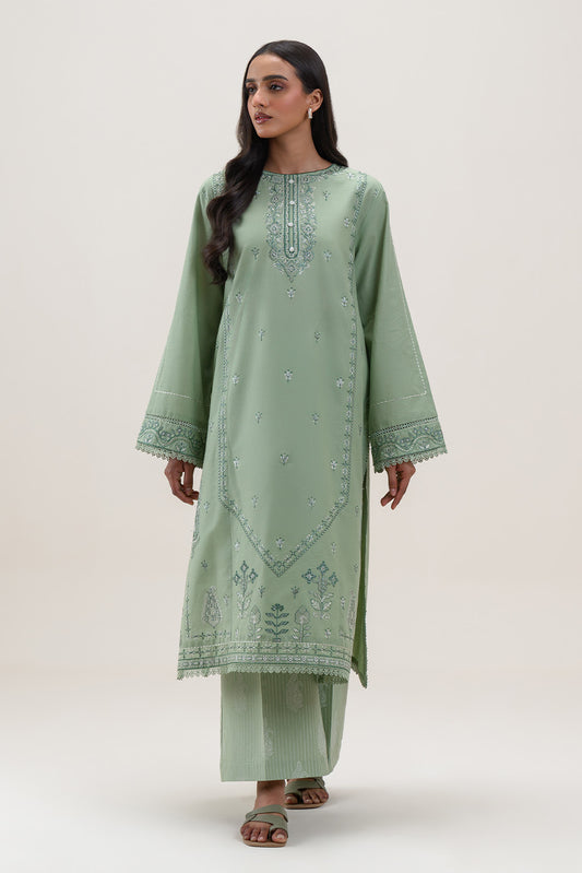 2 PIECE EMBROIDERED LAWN SUIT-MISTLETOE BLOOM (UNSTITCHED)