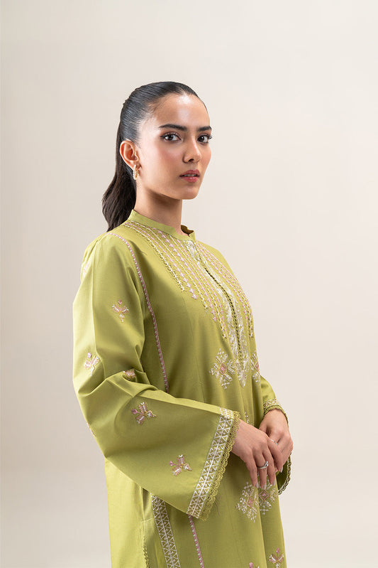 2 PIECE EMBROIDERED LAWN SUIT-MOSS MIRAGE (UNSTITCHED)