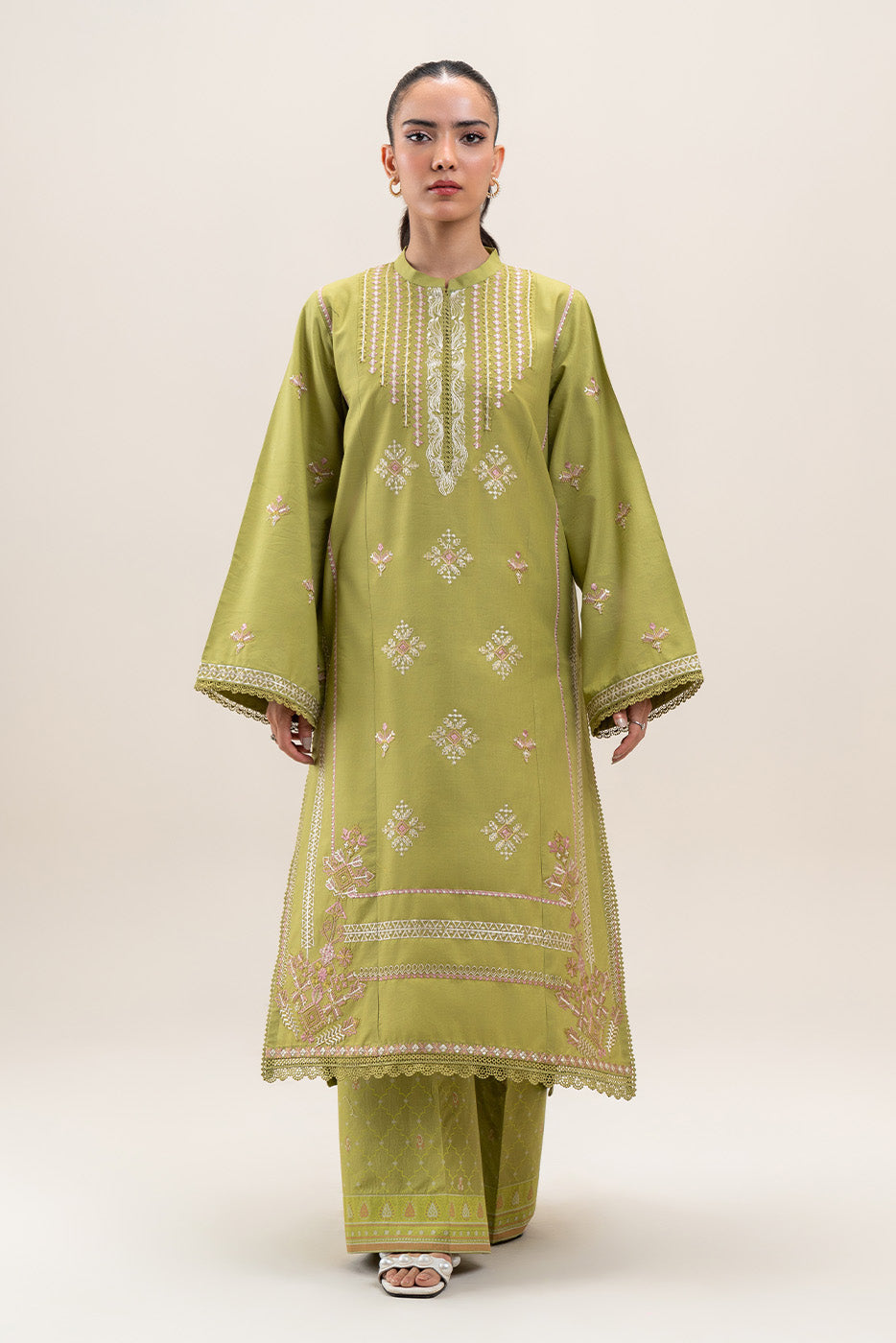 2 PIECE EMBROIDERED LAWN SUIT-MOSS MIRAGE (UNSTITCHED)
