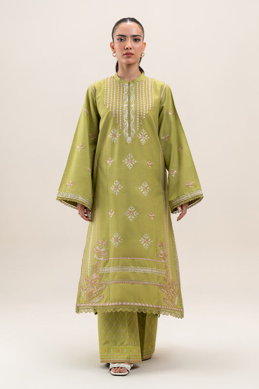 2 PIECE EMBROIDERED LAWN SUIT-MOSS MIRAGE (UNSTITCHED)