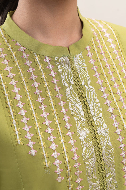 2 PIECE EMBROIDERED LAWN SUIT-MOSS MIRAGE (UNSTITCHED)