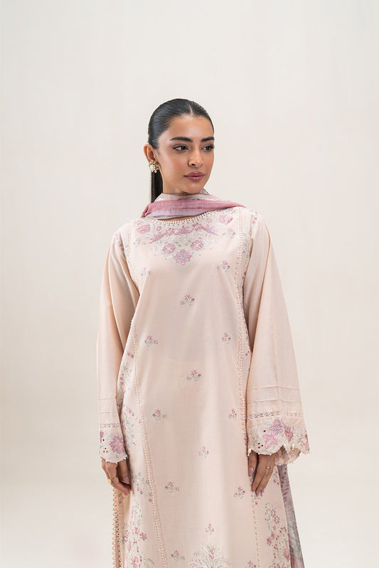 3 PIECE EMBROIDERED LAWN SUIT-SUNSET SPLENDOR (UNSTITCHED)