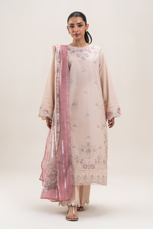 3 PIECE EMBROIDERED LAWN SUIT-SUNSET SPLENDOR (UNSTITCHED)