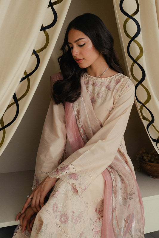 3 PIECE EMBROIDERED LAWN SUIT-SUNSET SPLENDOR (UNSTITCHED)
