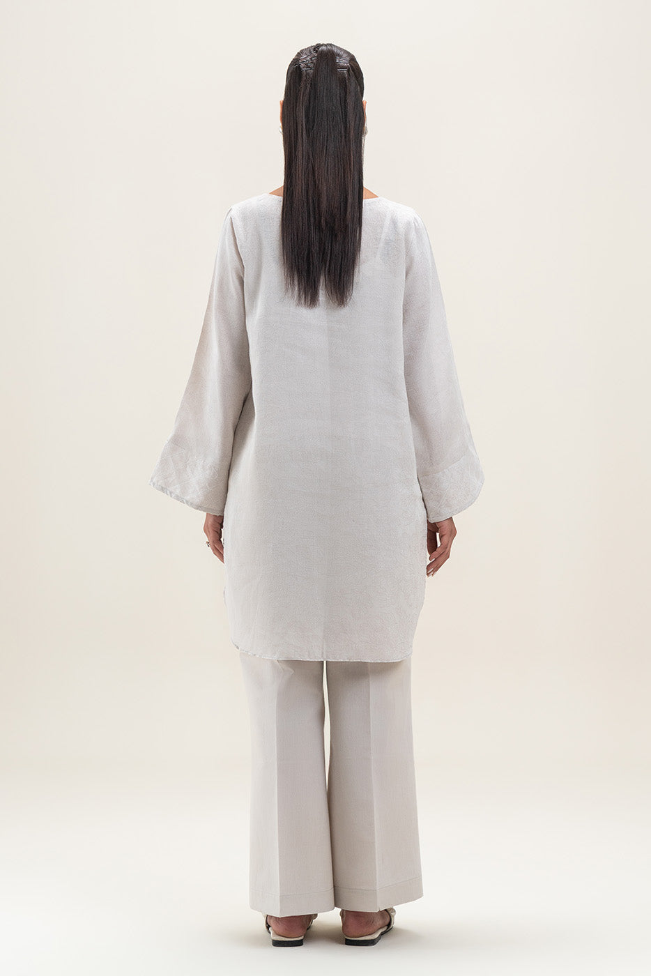 2 PIECE EMBROIDERED YAN DYED JACQUARD SUIT-NORTHERN SKY (UNSTITCHED)