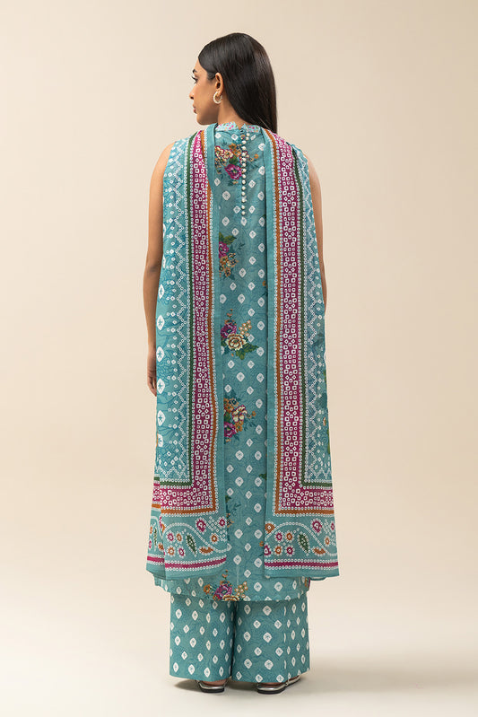 3 PIECE PRINTED LAWN SUIT-TRADITION’S TOUCH (UNSTITCHED)