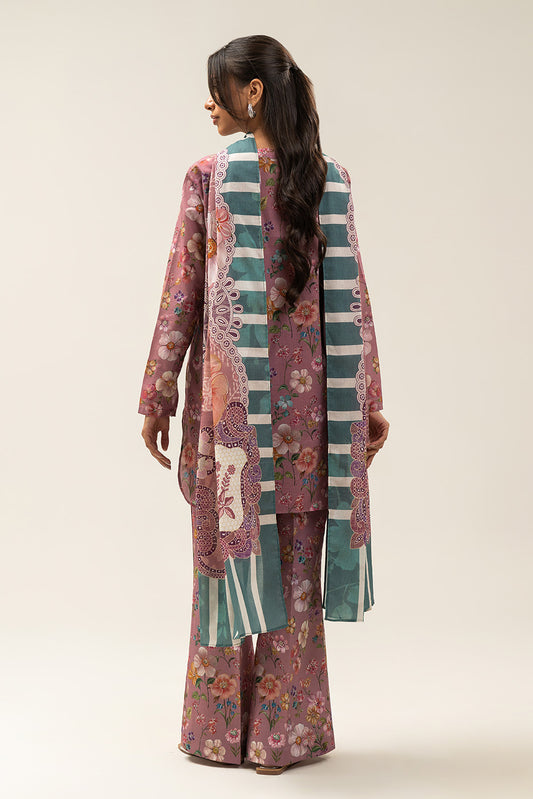 3 PIECE PRINTED LAWN SUIT-CASHMERE GARDEN (UNSTITCHED)