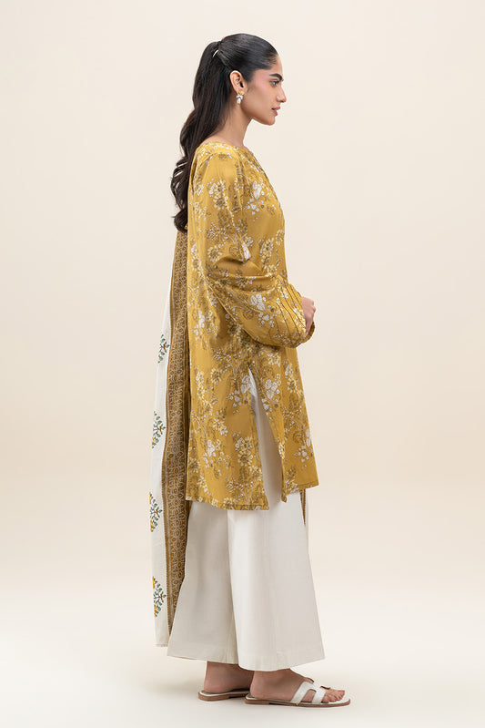 2 PIECE PRINTED LAWN SUIT-MEDALLION PEARL (UNSTITCHED)