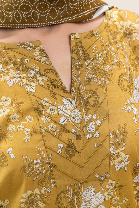 2 PIECE PRINTED LAWN SUIT-MEDALLION PEARL (UNSTITCHED)