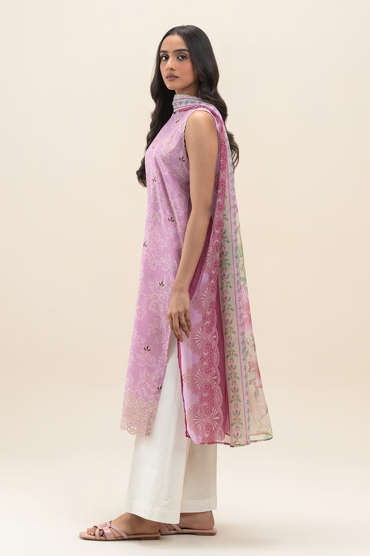 2 PIECE EMBROIDERED LAWN SUIT-SUBTLE BLOOM (UNSTITCHED)
