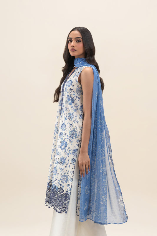 2 PIECE EMBROIDERED LAWN SUIT-SUMMER MELODY (UNSTITCHED)