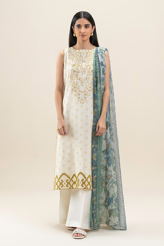 2 PIECE EMBROIDERED LAWN SUIT-PEARL ORCHID (UNSTITCHED)