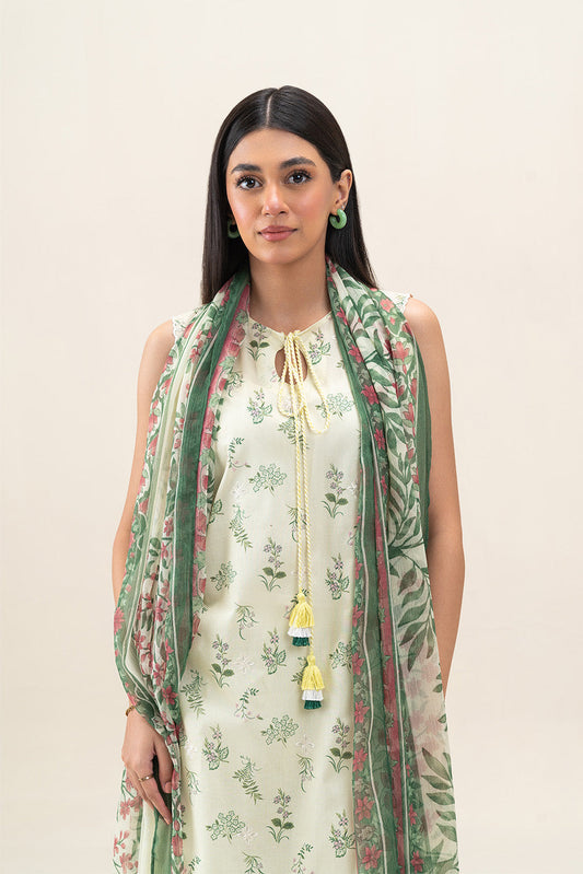 2 PIECE EMBROIDERED LAWN SUIT-PORCELAIN GRACE (UNSTITCHED)