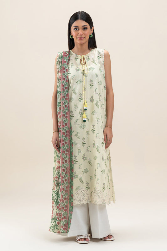 2 PIECE EMBROIDERED LAWN SUIT-PORCELAIN GRACE (UNSTITCHED)