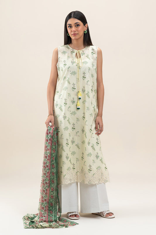2 PIECE EMBROIDERED LAWN SUIT-PORCELAIN GRACE (UNSTITCHED)