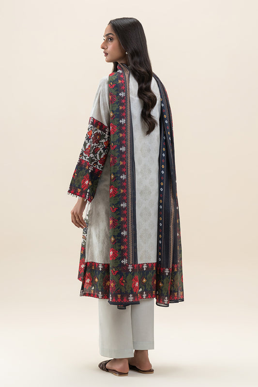 3 PIECE PRINTED LAWN SUIT-AMAZON GARDEN (UNSTITCHED)