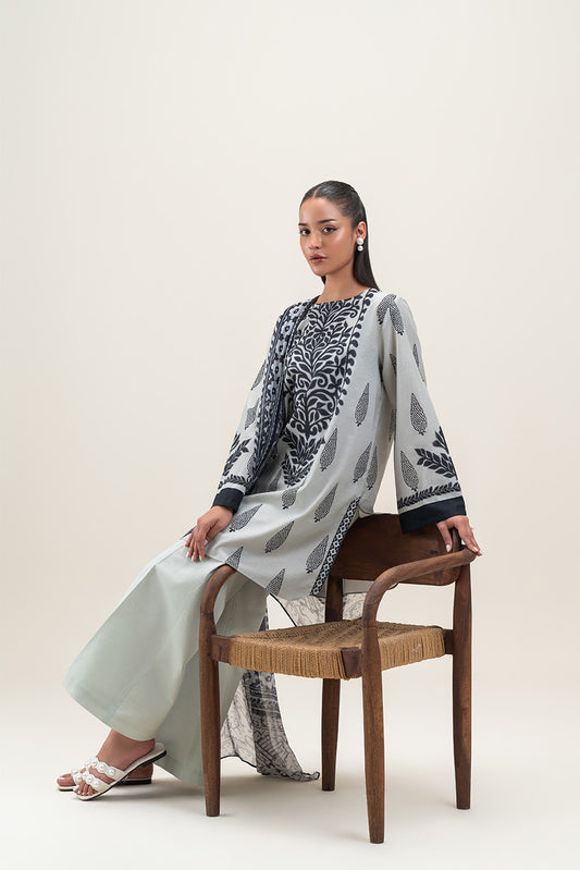 3 PIECE PRINTED LAWN SUIT-WITCHING HOUR (UNSTITCHED)