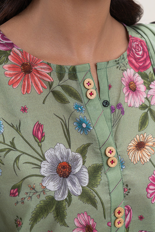 3 PIECE PRINTED LAWN SUIT-FLORA FERN (UNSTITCHED)