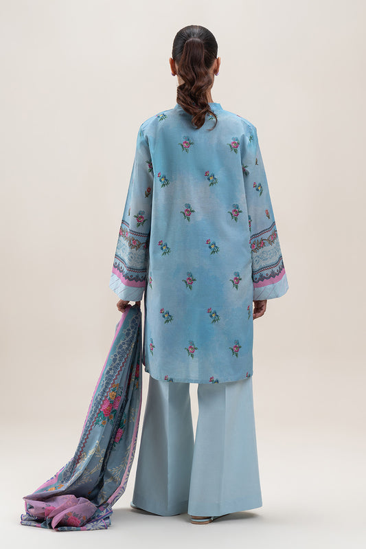 3 PIECE PRINTED LAWN SUIT-RADIANT TRIBE (UNSTITCHED)