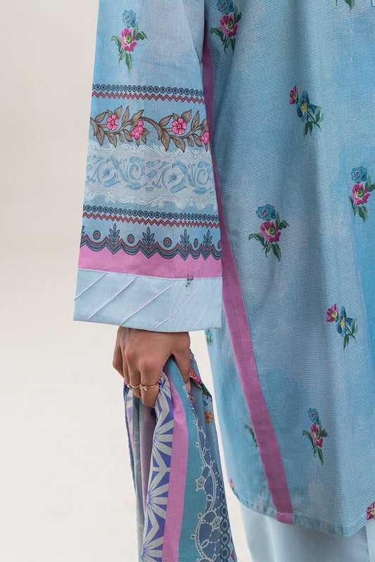 3 PIECE PRINTED LAWN SUIT-RADIANT TRIBE (UNSTITCHED)