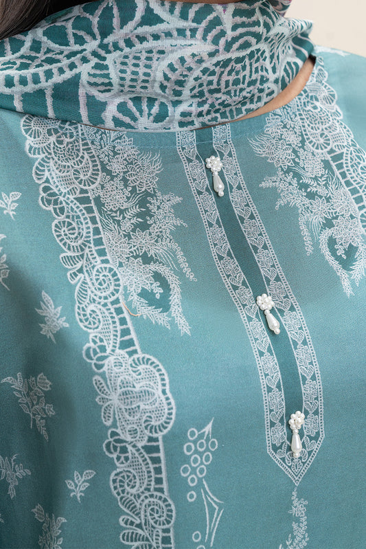 3 PIECE PRINTED LAWN SUIT-GLIMMER STITCH (UNSTITCHED)