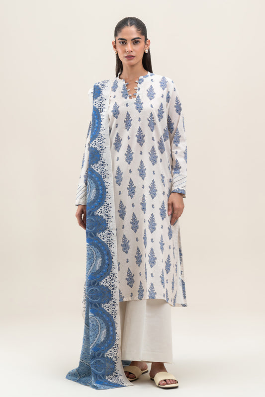 3 PIECE PRINTED LAWN LAWN SUIT-SAPPHIRE PEARL (UNSTITCHED)