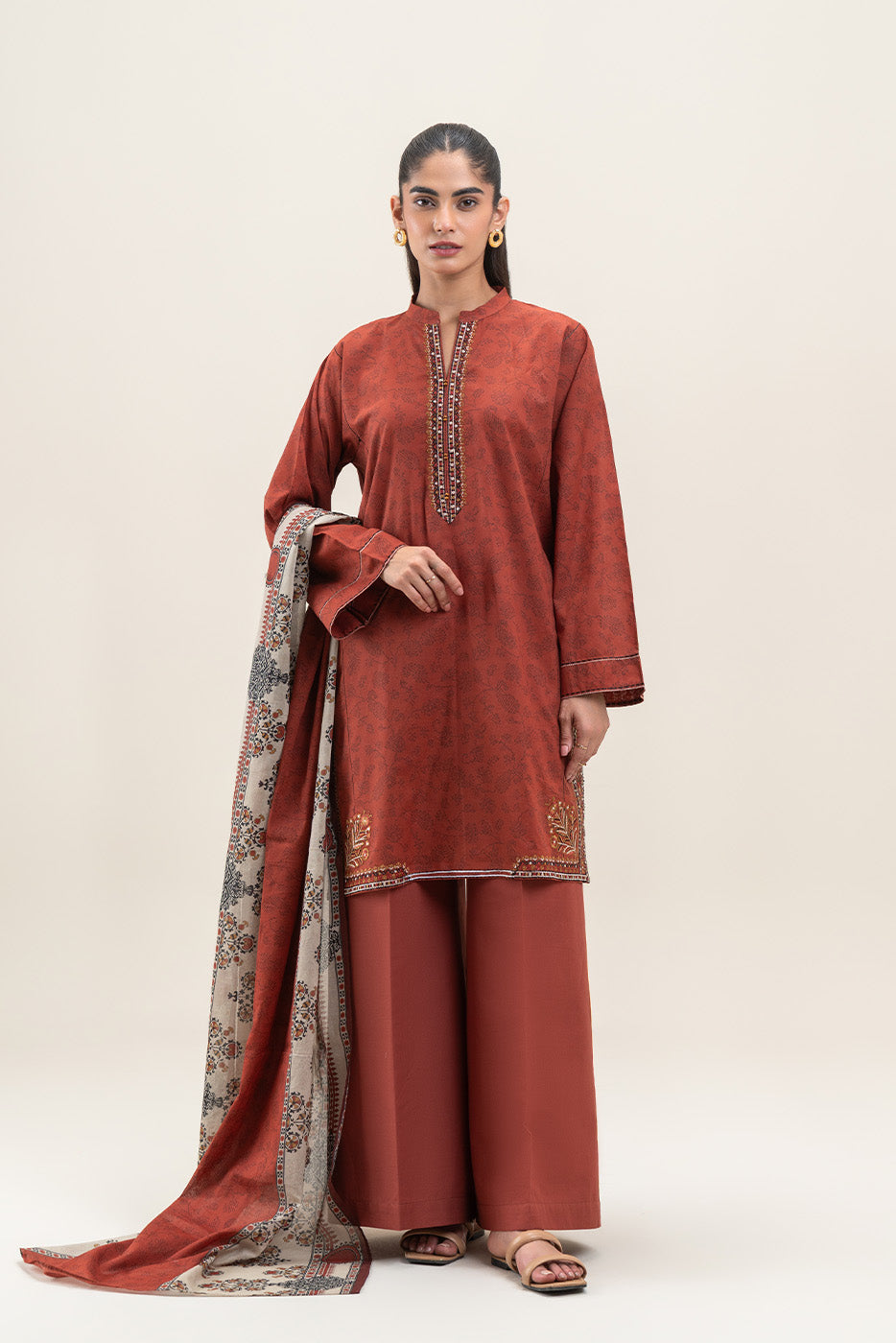 3 PIECE EMBROIDERED LAWN LAWN SUIT-TAWRY HUE (UNSTITCHED)