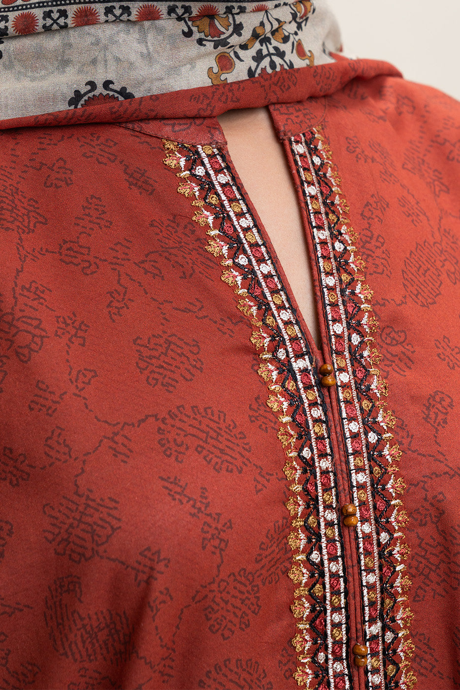 3 PIECE EMBROIDERED LAWN LAWN SUIT-TAWRY HUE (UNSTITCHED)