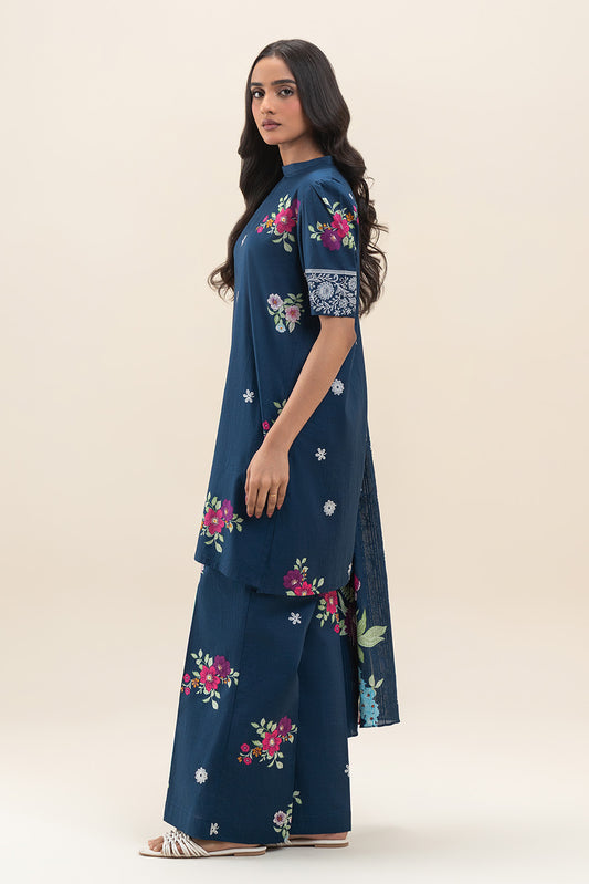 3 PIECE PRINTED LAWN SUIT-DARK ENCHANTMENT (UNSTITCHED)
