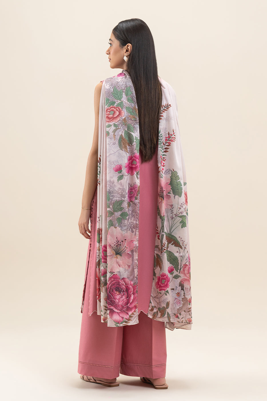 3 PIECE EMBROIDERED LAWN SUIT-FLORAL BLUSH (UNSTITCHED)