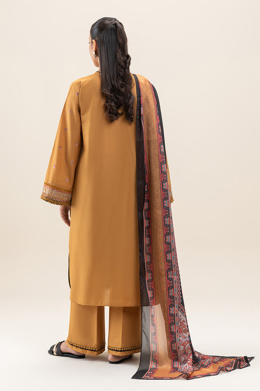 3 PIECE EMBROIDERED LAWN SUIT-VERDANT BLOOM (UNSTITCHED)