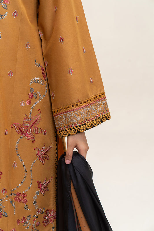 3 PIECE EMBROIDERED LAWN SUIT-VERDANT BLOOM (UNSTITCHED)